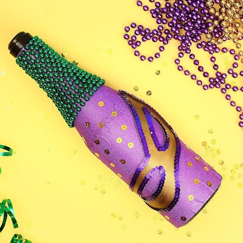 مجموعة مكونة من 42 قلادة وقناع من الخرز الدائري من Mardi Gras تتضمن 12 قطعة من أقنعة تنكرية ذهبية وأخضر وأرجواني و30 قطعة من القلائد المعدنية المستديرة لمستلزمات حفلات الكرنفال ومستلزمات الصور in Saudi Arabia