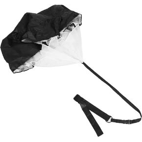 سرعة الجري مقاومة المظلة مع حزام الخصر، أسود خفيف الوزن، يساعد على سرعة كرة القدم وتدريبات الركض in Kuwait