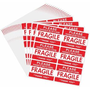 Hybsk 120pcs Fragile Stickers 2x3 inch Please Handle with Care Warning Labels for Shipping Packing Thank You in Kuwait