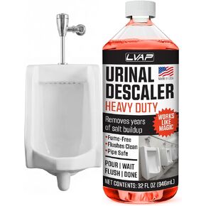 LVAP Heavy Duty Urinal Salt Remover – Made in USA – Commercial Grade Urinal Drain Cleaner & Odor Eliminator. Removes Salt, Calcium, Rust and Scale Build Up. Safe for Plumbing – 32 fl oz in Kuwait