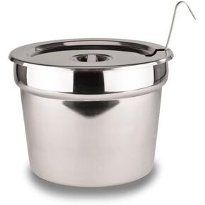 Stainless Steel Insert Pan With Lid For 11 quart Soup/Food Warmer 11-1/2" X 9" (ladle not included) in Saudi Arabia