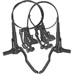 Akantor 1 زوج دراجة جبلية قرص هيدروليكي مجموعة الفرامل، الجبهة اليمنى 850 مم خلفي يسار 1450 مم مجموعة فرامل هيدروليكية مع دوارات 160 مم للدراجة الجبلية E-Bike Fat Bike Road Bike in Kuwait