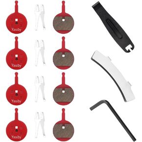 وسادات فرامل الدراجة، 4 أزواج من وسادات فرامل الأقراص عالية الأداء مع أدوات التثبيت، وسادات فرامل دراجة MTB ممتازة شبه معدنية وعضوية من الراتنج لـ SRAM Avid Mechanical BB5، PROMAX DC710/DC720/DC913 in Kuwait