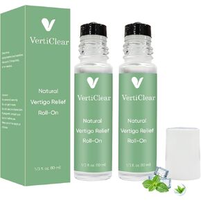 VertiClear Vertigo Ease Oil Roll-On,Verticlear Roll on Aromatherapy Roller with Lavender, Frankincense, Peppermint, Ginger & Eucalyptus, Pocket-Size 10 ml for Daily Use (2) in Saudi Arabia