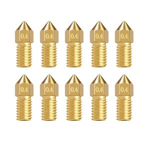 10 قطعة 0.4 مللي متر IR3 V2 فوهات نحاسية ، طابعة ثلاثية الأبعاد الطارد مجموعة فوهة نحاسية للحزام الناقل IR3 V1/V2 طابعة ثلاثية الأبعاد in Kuwait