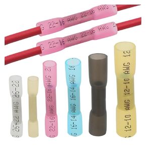 fengpeng Heat Shrink Butt Wire Connectors Waterproof Insulated Automobile Cable Crimp Terminals AWG 26-10 0.3-6.0mm2(BHT0.5 Yellow,50 PCS) in Saudi Arabia