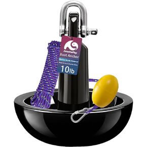 طقم مرساة الفطر كاياك للقوارب الصغيرة، لوح مجداف زورق SUP Jet Ski PWC، طقم مرساة قارب الفطر البحري 5/10/12 رطلًا لمقاومة الانجراف، والخدش من الدرجة البحرية والحديد الزهر المطلي بالبولي فينيل كلوريد in Kuwait