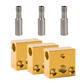 1 مجموعة مجموعة سخان كتلة الطابعة ثلاثية الأبعاد ملحقات التدفئة الطارد الساخن نهاية الألومنيوم الفولاذ المقاوم للصدأ in Kuwait