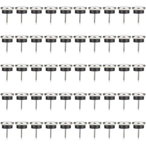 وسادة أرجل كرسي الأثاث شديدة التحمل وغير قابلة للانزلاق لحماية الأرضيات الخشبية والسجاد وأرجل طاولة الأريكة مطلية بالفضة 50 قطعة (22 مم) in Kuwait