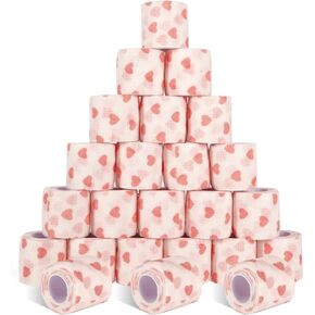 24 عبوة أسود لضمادة اللمسات اللصق ، 2 "× 5 ياردة متماسكة الشريط الرياضي الشريط المرن مرنة للكاحل ، الالتواءات المعصم ، الإصابات الرياضية والإسعافات الأولية للحيوانات الأليفة | الشريط الرياضي الطبي in Kuwait