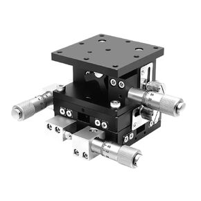 محور XYZ 80 * 80 مم LD80-L-2 منزلق إزاحة يدوي عالي الدقة قضيب توجيه متقاطع مزدوج in Saudi Arabia