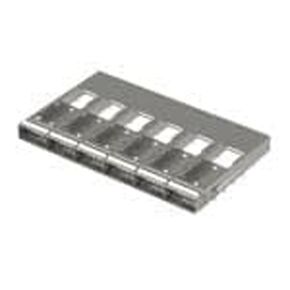 Molex/Waldom, 203372-1253, QSFP-DD Cage Assembly 1-by-6 Open Top Spring Fingers No Rear Legs with Press-Fit Pins (2 Item/s) in Kuwait