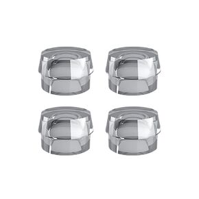 Ball Abutment Retentive Cap Standard, Clear 2.87lbs / 1300gr (4 Pack) in Kuwait