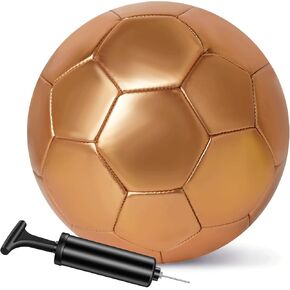 Glitter Gold Soccer Ball with Pump & Needle, Soccer Ball Kitfor Back to School, Birthday Gifts, Outdoor Sports Recreation Ball in Kuwait