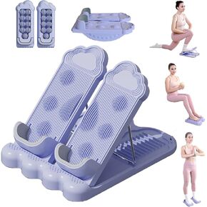 لوح مائل، لوح تمدد ربلة الساق 3 في 1 مع مدلك للقدم وأشرطة مقاومة، ممتدة ربلة الساق قابلة للتعديل بـ 12 مستوى لتخفيف آلام وتر العرقوب في كاحل ربلة الساق، مدرب تمارين التوازن in Kuwait