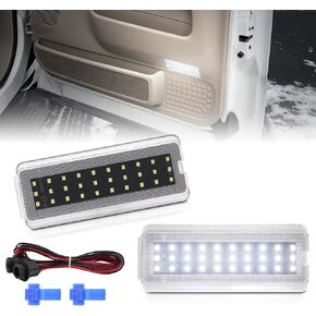 LED Interior Door Panel Reflector Courtesy Lights For Ford F250 F350 F450 F550 Super Duty 1999-2007, Excursion 2000-2005, White and Red Warning Lamp Assembly in Saudi Arabia
