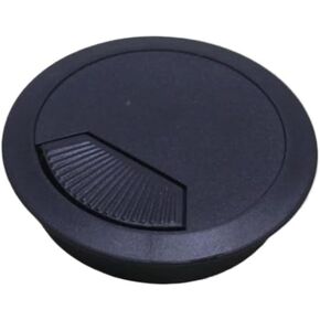 Metal Cable Grommet, 10PCS/LOT 60mm 53mm 50mm Computer Desk Table Grommet Cable Port Wire Hole Cover(Black,50mm) in Kuwait