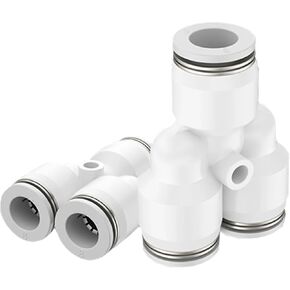 PY PW Pneumatic Quick Connect Tee Y Joint 4mm 6mm 8mm 10mm 12mm 14mm 16mm Pipe Pipe PU Hose Plastic Joint 1Pcs(PW12-10) in Saudi Arabia