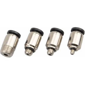 Mini Connector Pneumatic 3mm 4mm 5mm Thread M3 M4 M5 M6 M7 Round Straight Connector POC3-M5 POC4-M3 1Pcs(POC3-M5) in Saudi Arabia