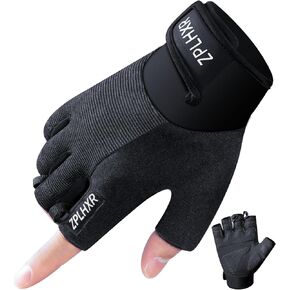 Workout Gloves for Men and Women, Gym Gloves for Weight Lifting, Exercise, Cycling, Training & Fitness, Fingerless with Padded Grip, Full Palm Protection & Breathable Design in Saudi Arabia