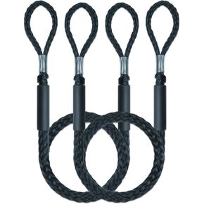 5 Feet Bungee Dock Line Mooring Rope with 28cm Extended Loop 2-Pack for Docking Boat Accessories for Boats PWC, Built in Snubber, Kayak, Watercraft,SeaDoo,Jet Ski, Pontoon, Canoe, Power Boat(Black) in Saudi Arabia