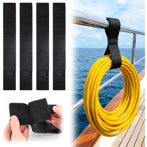 6 عبوات من حوامل حبال القارب بطول 40.64 سم، ملحقات المراكب الشراعية لتخزين ملحقات المراكب الشراعية مع إغلاق لاصق شديد التحمل، أشرطة خط حديدي للقوارب الشراعية، منظم خط قفص الاتهام لتنظيم الكابلات in Kuwait