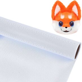 Fursuit Eye Mesh 78.74x15.74inch White Waterproof PVC Plastic Mesh 0.45mm Thick Printable Fabric Meshs for Furry Cosplay, Props, Fursuits, Craft Making Home Decor Hole: 0.8mm in Kuwait