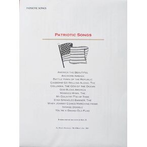 Patriotic Music Pack for TK O'Briens Lap Harp in Kuwait