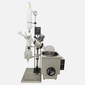 10L Manual Lifting Rotary Evaporator with Intelligent Control Temperature System 0-120 RPM Rotation Speed Rotavapor Lab Evaporation Equipment Without Plug 5L Collect Bottle 110V in Kuwait