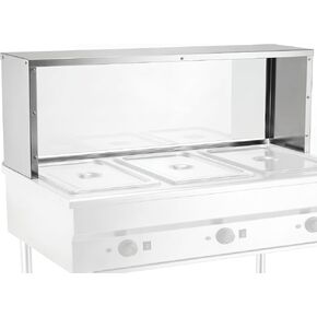 رف طاولة بخار واسع من Zonon مقاس 43 بوصة، واقي عطس البوفيه متوافق مع البخار ثلاثي الآبار، الفولاذ المقاوم للصدأ، سهل التركيب، رف طاولة الطعام لمطاعم تقديم الطعام في بار البوفيه in Kuwait