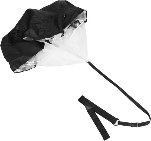 سرعة الجري مقاومة المظلة مع حزام الخصر، أسود خفيف الوزن، يساعد على سرعة كرة القدم وتدريبات الركض in Kuwait