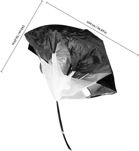 سرعة الجري مقاومة المظلة مع حزام الخصر، أسود خفيف الوزن، يساعد على سرعة كرة القدم وتدريبات الركض in Kuwait