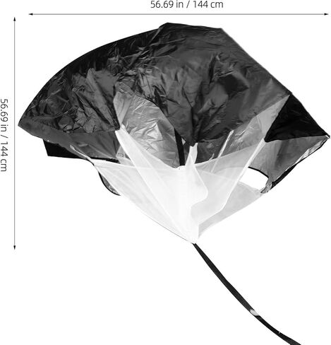 سرعة الجري مقاومة المظلة مع حزام الخصر، أسود خفيف الوزن، يساعد على سرعة كرة القدم وتدريبات الركض in Kuwait