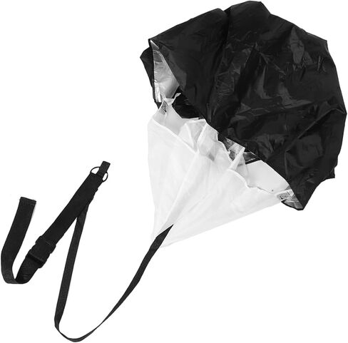 Resistance Running Parachute Umbrella with Waist Belt, Black Speed Training Chute for Football Sprint Agility and Fitness Conditioning in Saudi Arabia