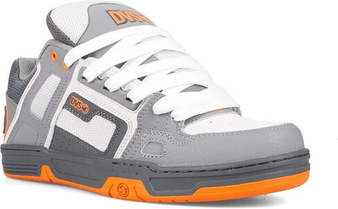 DVS Men's Skate Shoe, Charcoal/Grey/Orange, 12 in Saudi Arabia