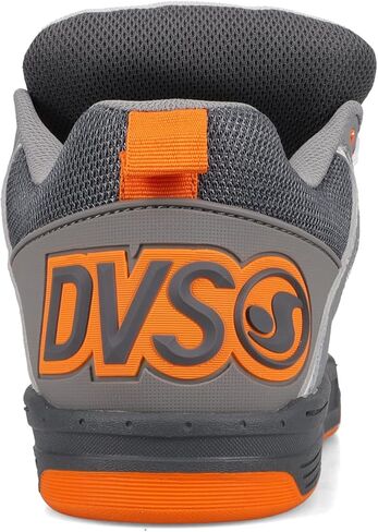 DVS Men's Skate Shoe, Charcoal/Grey/Orange, 12 in Saudi Arabia