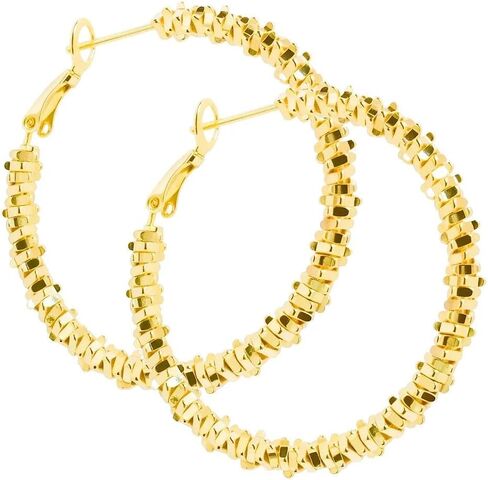 ToHeart Gold Twisted Hoop Earrings For Women Lightweight And Minimalist Gift in Saudi Arabia