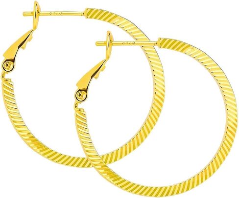ToHeart Gold Twisted Hoop Earrings For Women Lightweight And Minimalist Gift in Saudi Arabia