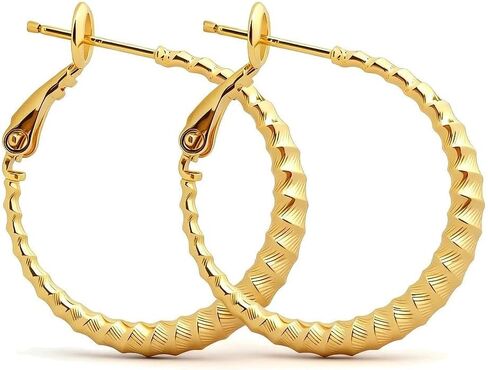 ToHeart Gold Twisted Hoop Earrings For Women Lightweight And Minimalist Gift in Saudi Arabia