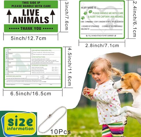 50 Pcs Live Animals Please Handle with Care Stickers Live Animal Stickers for Airline Cargo Crates - Live Animal Labels with Arrow Fragile Stickers for Travel,Dog Kennel,Cats,Pets Carriers in Saudi Arabia