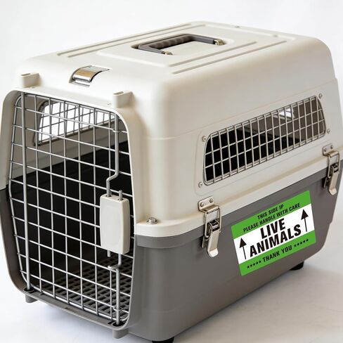 50 Pcs Live Animals Please Handle with Care Stickers Live Animal Stickers for Airline Cargo Crates - Live Animal Labels with Arrow Fragile Stickers for Travel,Dog Kennel,Cats,Pets Carriers in Saudi Arabia