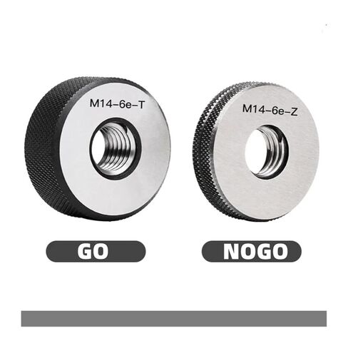 M71-M100*1.5 1SET(1*GO+1*NOGO)6G Metric Fine Tooth Thread Ring Gauge Accuracy Measure Tool(M77*1.5-6G) in Saudi Arabia