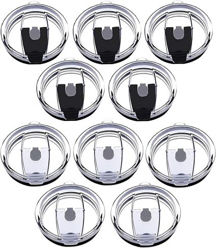 Tumbler Lids Spillproof 20oz,10 Pack Splash Resistant Lid for Beast,Juro,Ozark Trail,Rae Dunn,Atlin,Coffee Mug and More Cooler Cup,Covers for 20oz Tumbler (20OZ-10P) in Saudi Arabia