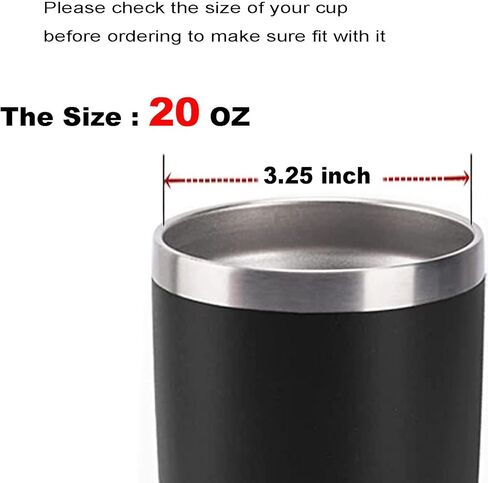 Tumbler Lids Spillproof 20oz,10 Pack Splash Resistant Lid for Beast,Juro,Ozark Trail,Rae Dunn,Atlin,Coffee Mug and More Cooler Cup,Covers for 20oz Tumbler (20OZ-10P) in Saudi Arabia