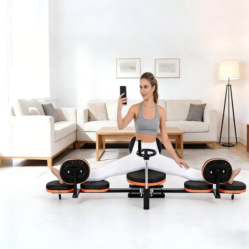 Fahkns Split Machine ، تمتد الساق على تحسين المرونة وجودة التمدد ، والمعدات المناسبة للباليه والجمباز وغيرها من الرياضات (طراز جديد مع حامل الهاتف المحمول) in Kuwait