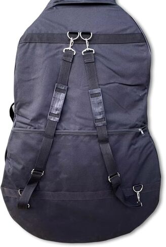 3/4 Size Upright Double Bass Gig Bag - 600D Nylon Waterproof Raincoat Design for String Instruments in Kuwait