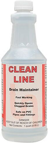 DETCO-Clean LINE Drain Cleaner and Unblocker - Industrial Strength, Fast-Acting Liquid Formula, Unclogs Pipes and Drains Quickly, 32 Ounce Bottle in Kuwait