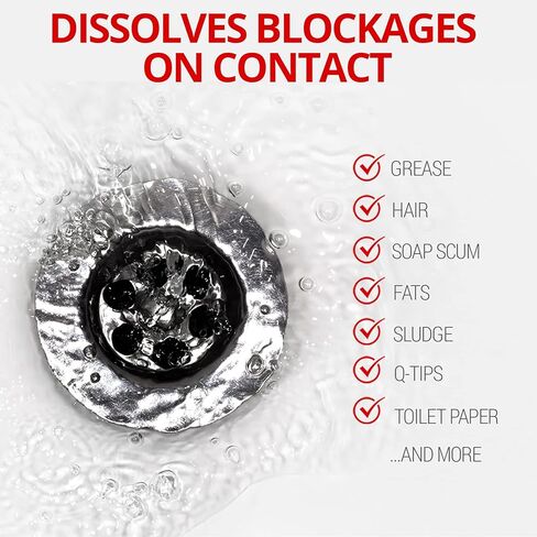 DETCO-Clean LINE Drain Cleaner and Unblocker - Industrial Strength, Fast-Acting Liquid Formula, Unclogs Pipes and Drains Quickly, 32 Ounce Bottle in Kuwait