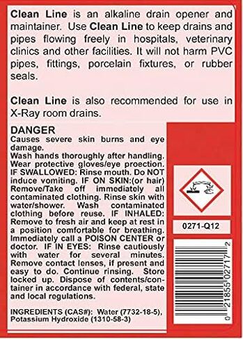 DETCO-Clean LINE Drain Cleaner and Unblocker - Industrial Strength, Fast-Acting Liquid Formula, Unclogs Pipes and Drains Quickly, 32 Ounce Bottle in Kuwait