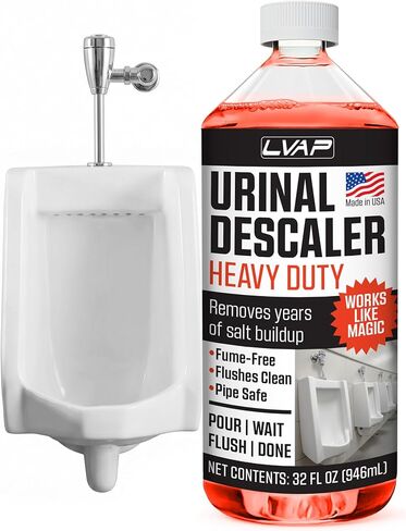 LVAP Heavy Duty Urinal Salt Remover – Made in USA – Commercial Grade Urinal Drain Cleaner & Odor Eliminator. Removes Salt, Calcium, Rust and Scale Build Up. Safe for Plumbing – 32 fl oz in Kuwait